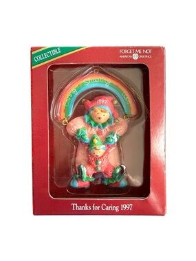 Vintage 1997 American Greetings Caregiver Ornament Thanks for Caring Clown